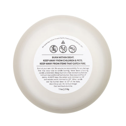 Relaxolotl Crackling Wooden Wick Frosted Glass Candle (11 oz)