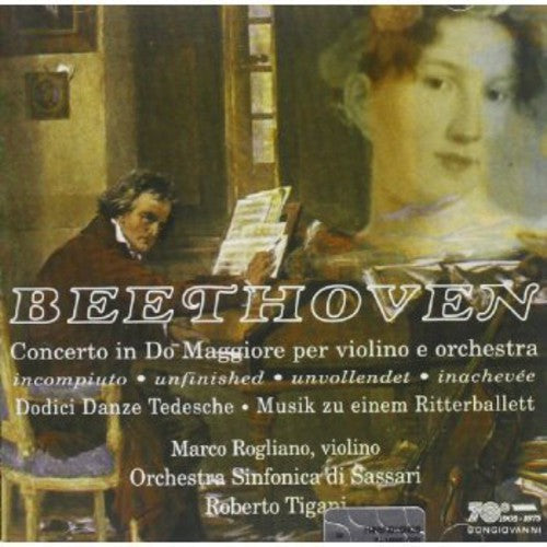 Beethoven / Rogliano / Sassari Symphony / Tigani - Concerto in C for Violin & Orchestra (Unfinished) Music CD