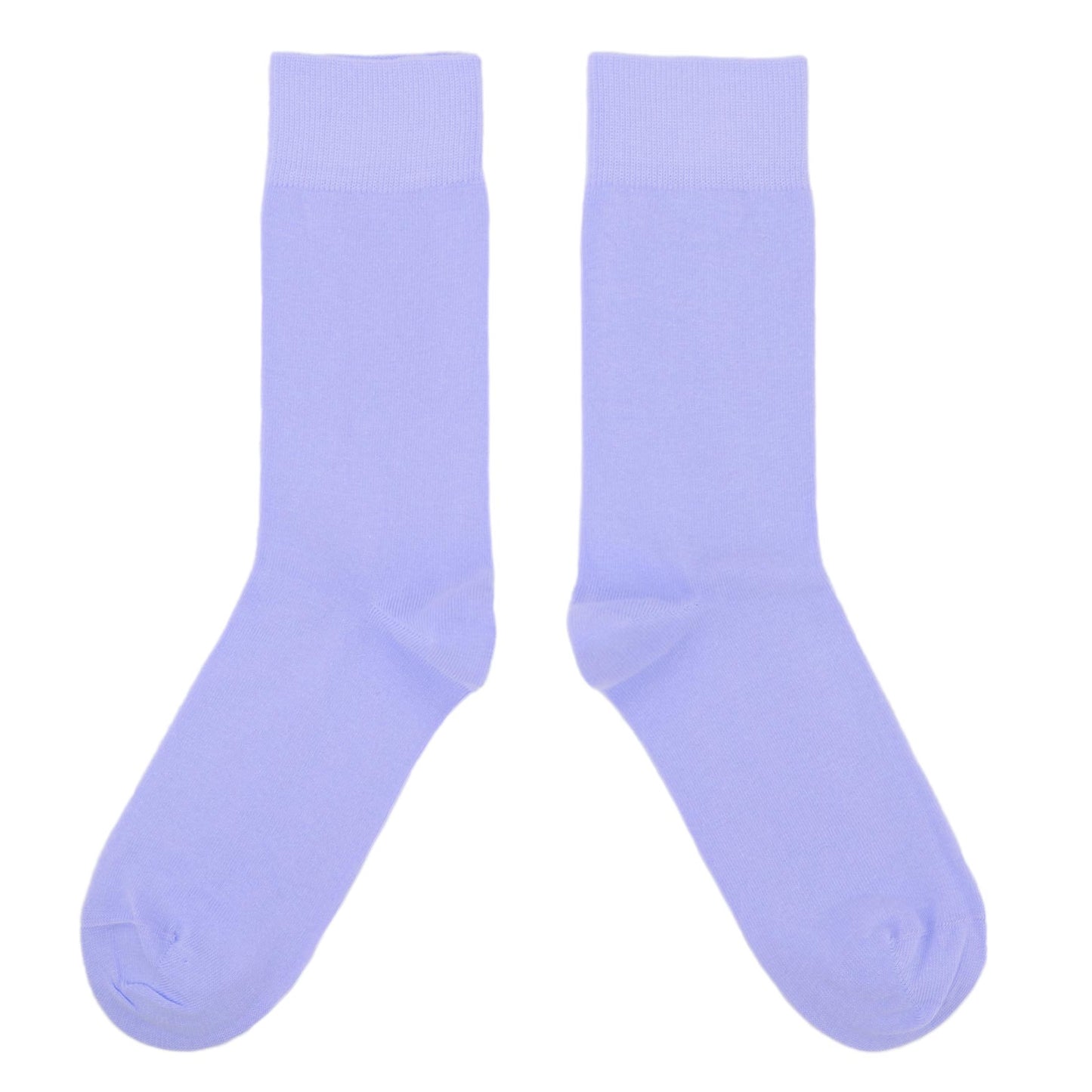 Lavender Solid Color Men's Dress Socks