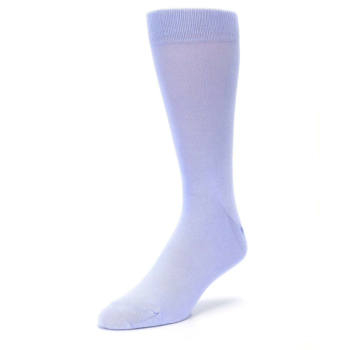 Lavender Solid Color Men's Dress Socks