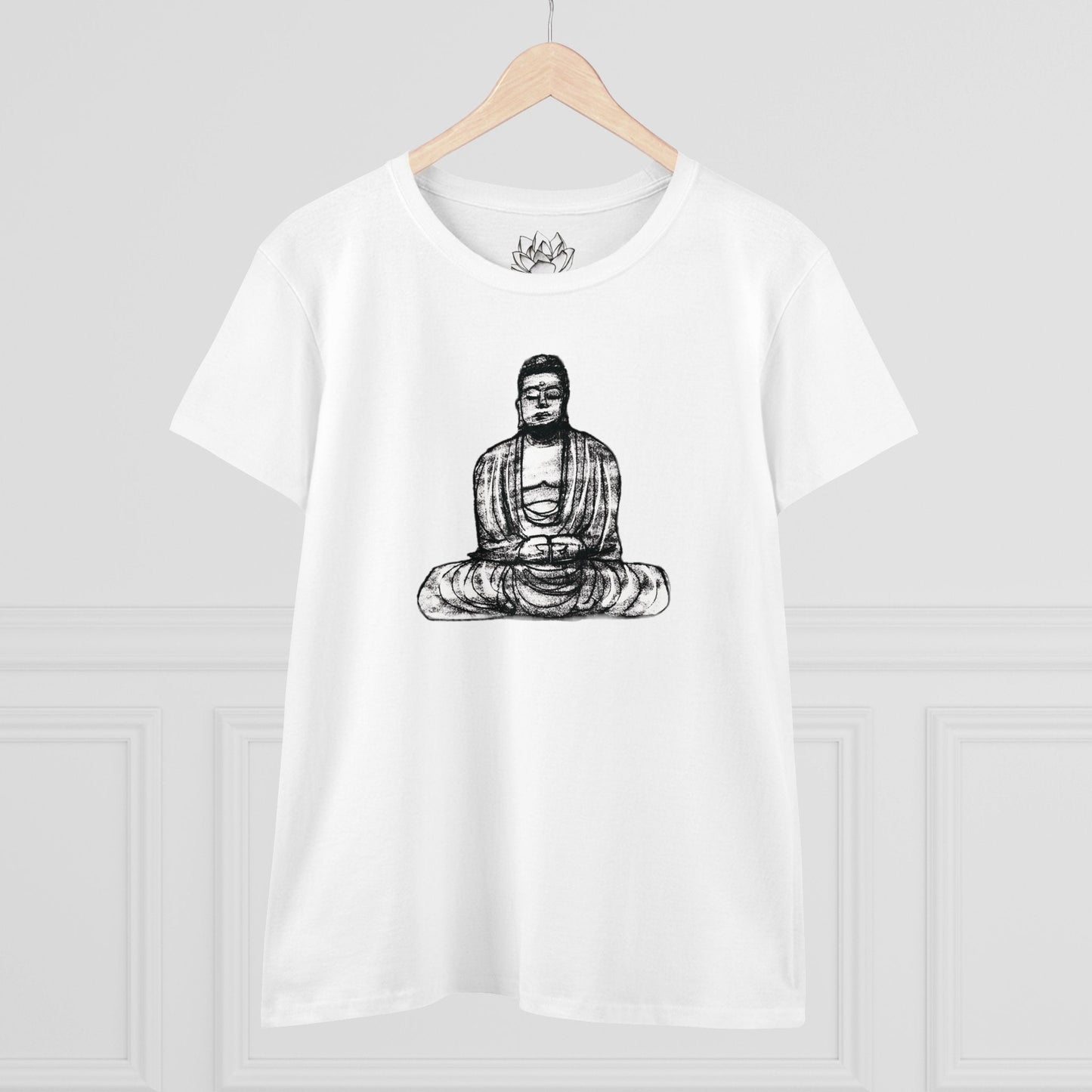 Buddha Sketch Women's Cotton Tee