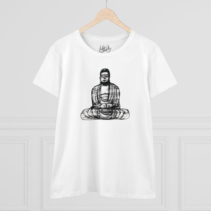 Buddha Sketch Women's Cotton Tee