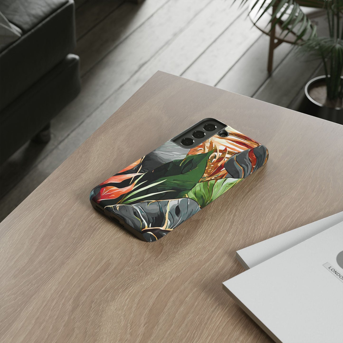 Tropical Leaf Tough Phone Case
