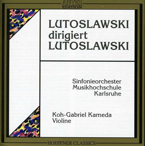 Sinfonieorchester Musikhochschule Karlsruhe - Lutoslowski Dir Lutoslowski [CD]