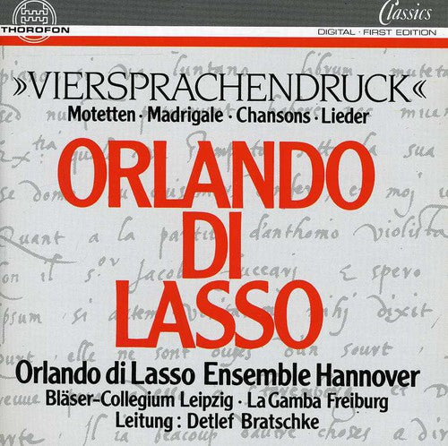 Orlando di Lasso Ensemble Hannover - Motetten [CD]