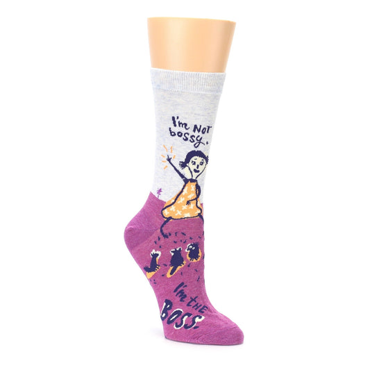 Pink I'm Not Bossy Women's Dress Socks