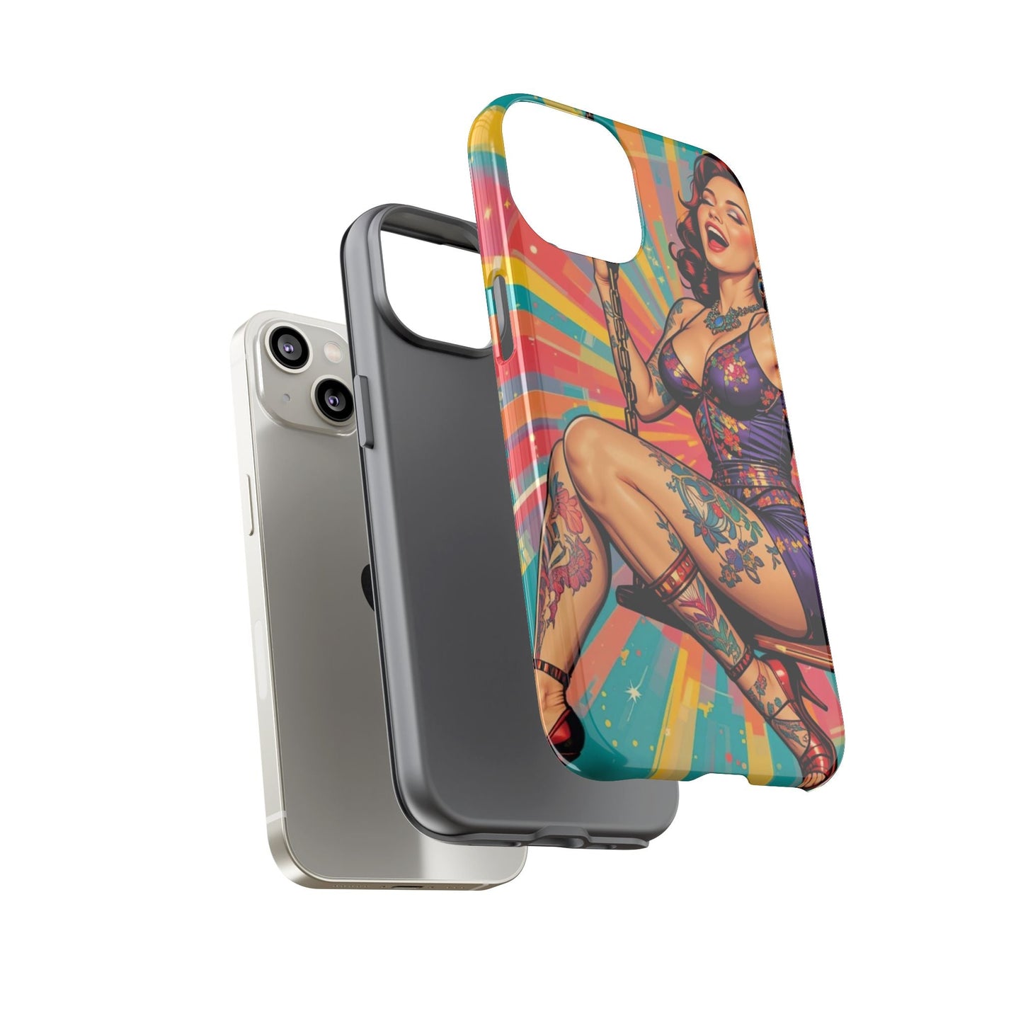 Bold Retro Pin-Up Tough Phone Case