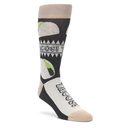 Soft Shell Taco Socks -  Men's Novelty Dress Socks