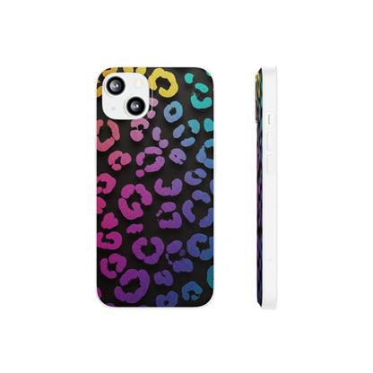Vibrant Leopard Print Flexi Phone Case
