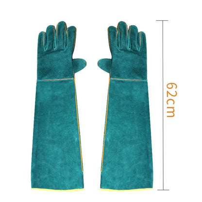 Reinforced Cowhide Extended Handling Gloves