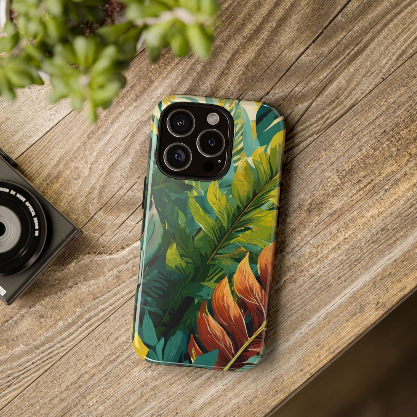 Tropical Leaf Tough Phone Case