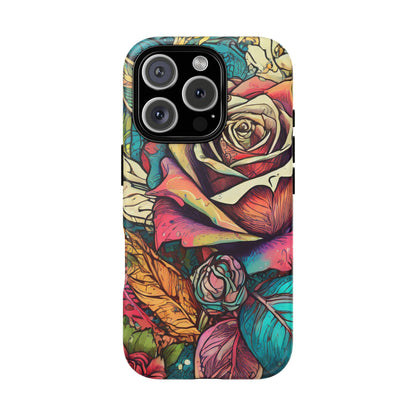 Colorful Roses Tough Phone Case