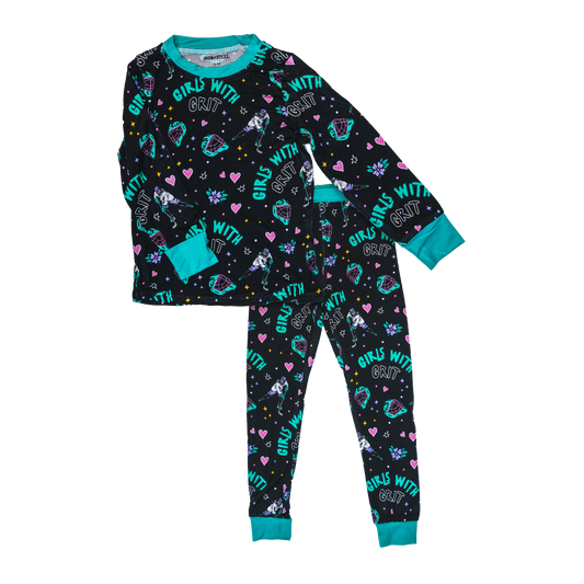 Hockey Girls with Grit Bamboo Pajama Set