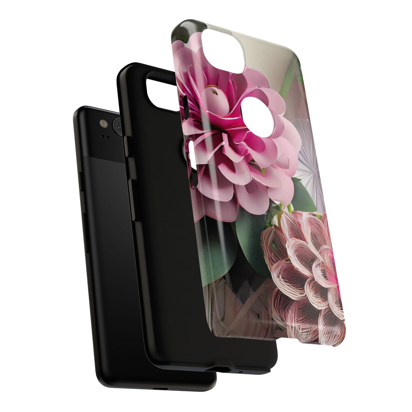 Elegant Paper Flowers Tough Phone Case