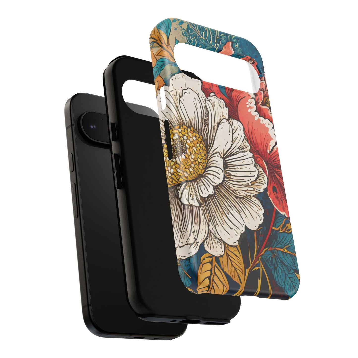Artistic Floral Tough Phone Case