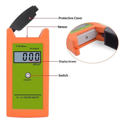 Precision Handheld Digital Ultraviolet (UV) Radiometer & Terrarium Sensor