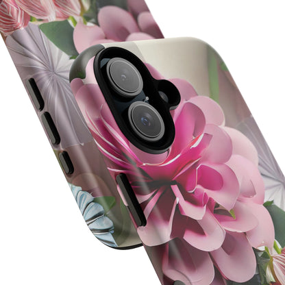 Elegant Paper Flowers Tough Phone Case