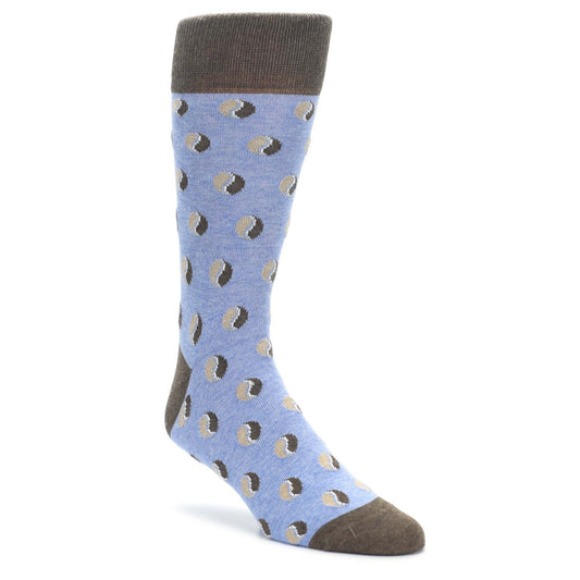 Light Blue Coffee Socks -  Men's Novelty Dress Socks