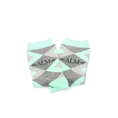 Mint Gray Junior Groomsmen Kid's Dress Socks