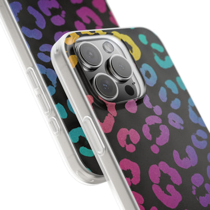 Vibrant Leopard Print Flexi Phone Case