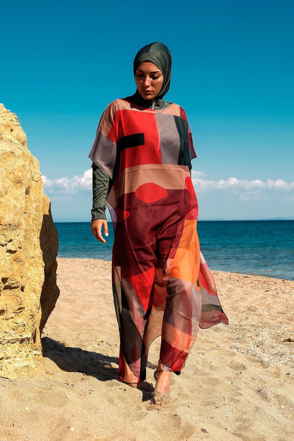 Colourful Pareo Kimono P2107