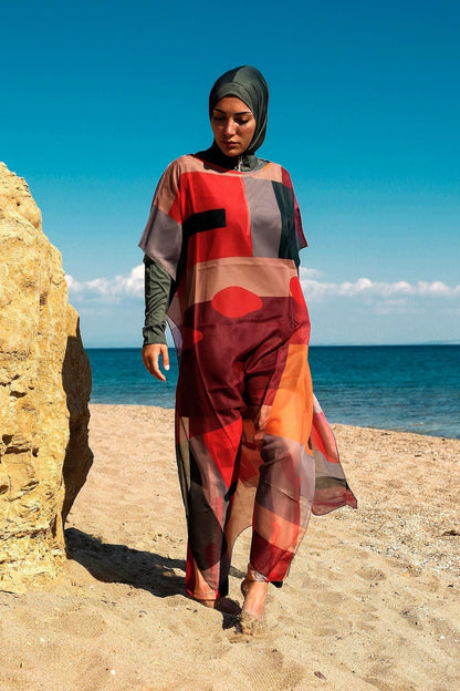 Colourful Pareo Kimono P2107