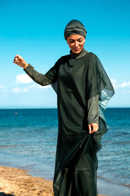 Khaki Pareo Kimono P2202