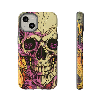Abstract Purple Skull Tough Phone Case