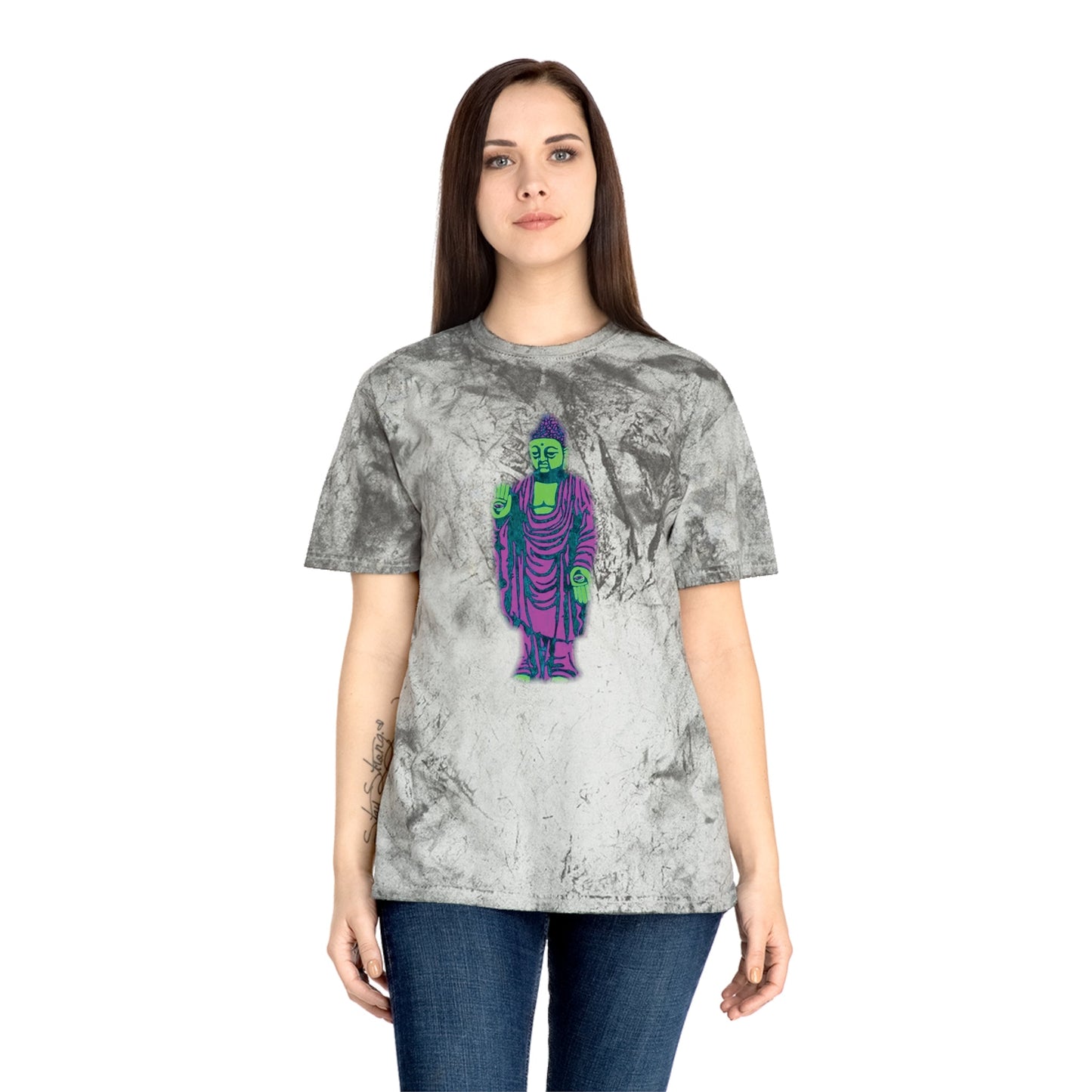 Grand Honor Buddha Purp Juice Industrial Dye Premium T-Shirt