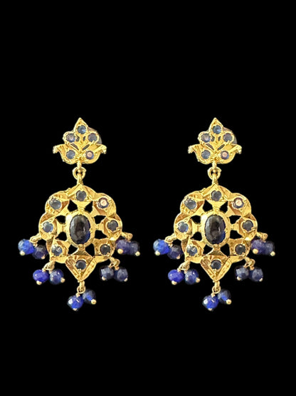 PS505 Elena faux sapphire pendant set ( SHIPS IN 2 WEEKS  )