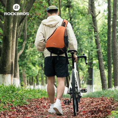 ROCKBROS 11.5L Sling Crossbody Backpack Shoulder Magnetic Buckle Travel Bag