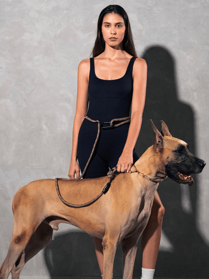 Olive Green Runners Hands-Free Dog Leash