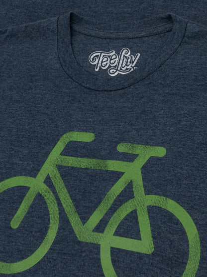 38 Miles Per Burrito Bike T-Shirt - Blue