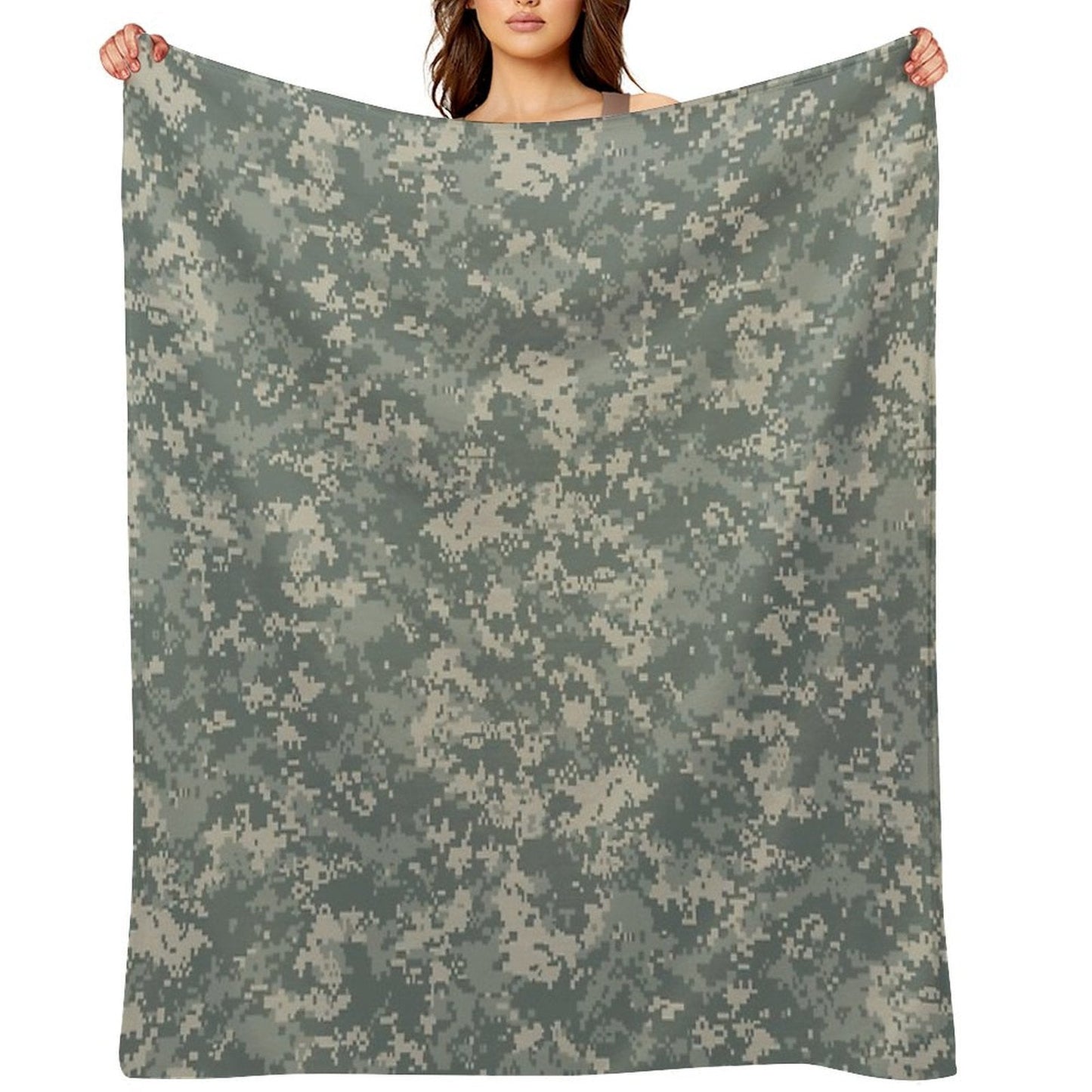 Army ACU Camouflage Throw Blanket