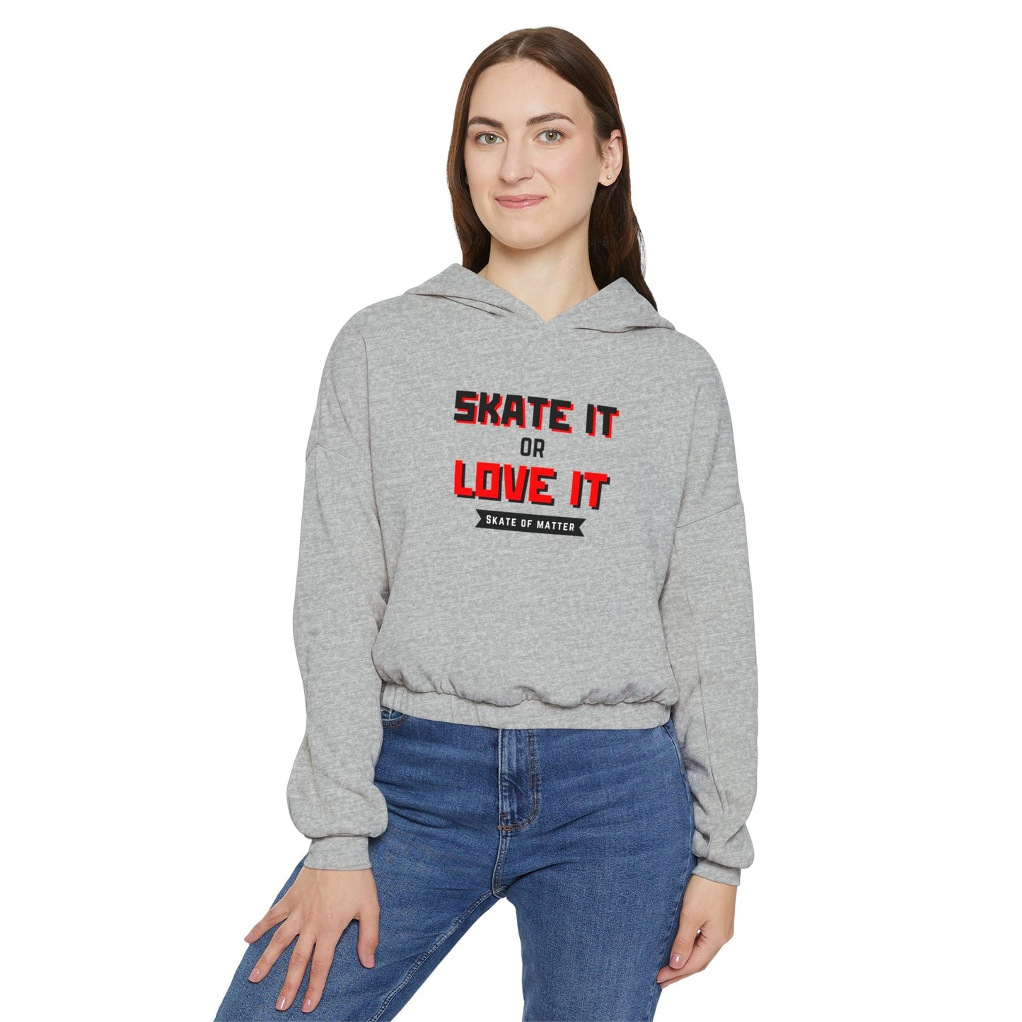 Women’s Cropped Skate it or Love It Hoodie