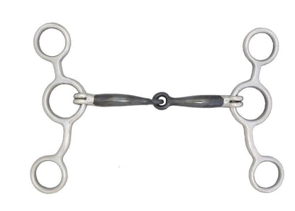AJ Tack Sweet Iron Jr. Cowhorse Smooth Snaffle Gag Bit - 5 3/4" Cheek