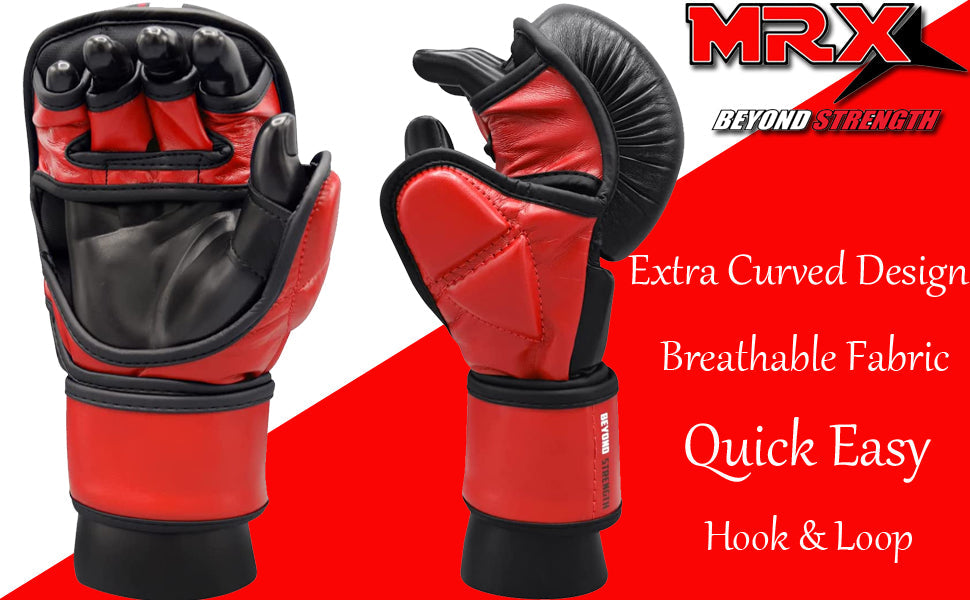 MRX Men’s Boxing Sparring Shooter Gloves Training MMA Kickboxing Punching - Triathlete Store
