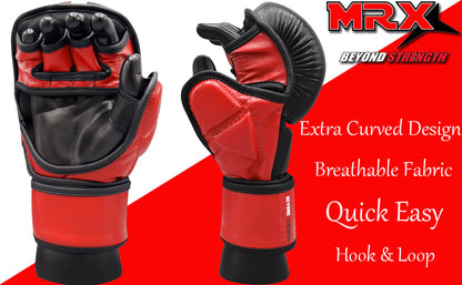 MRX Men’s Boxing Sparring Shooter Gloves Training MMA Kickboxing Punching - Triathlete Store