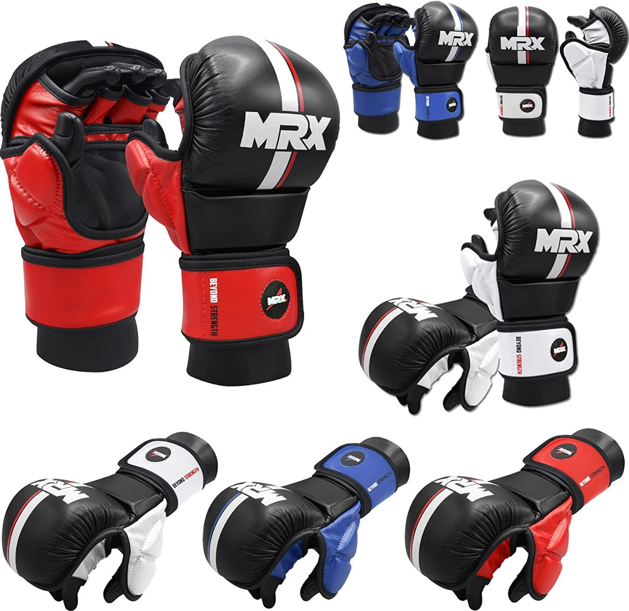 MRX Men’s Boxing Sparring Shooter Gloves Training MMA Kickboxing Punching - Triathlete Store