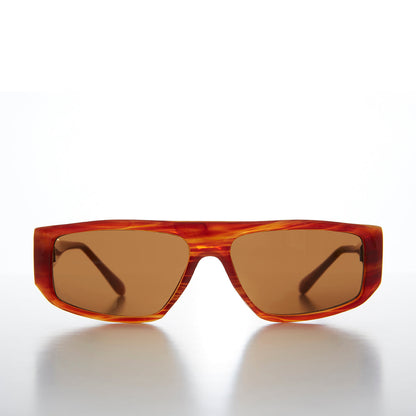 Slim Rectangle Flat Top Vintage Sunglasses - Judd
