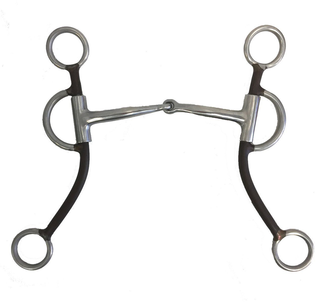 AJ Tack Double Rein Long Shank Sweet Iron Bit