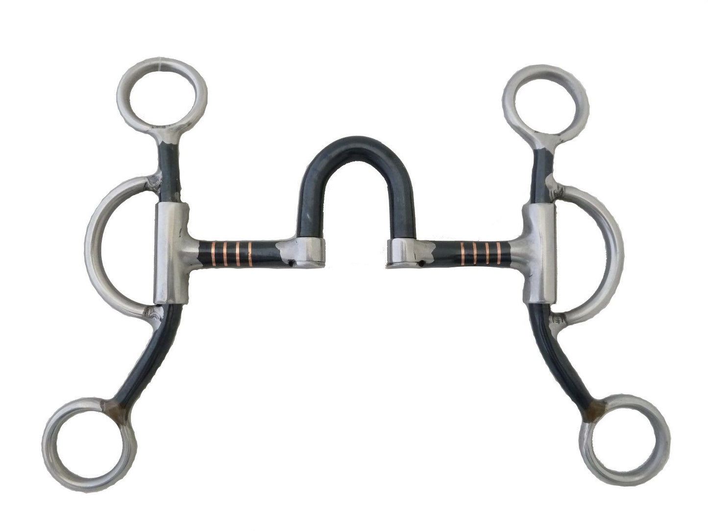 AJ Tack Double Rein Correction Short Shank Bit