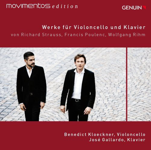 Strauss / Poulenc / Rihm - Works for Cello & Piano Music CD