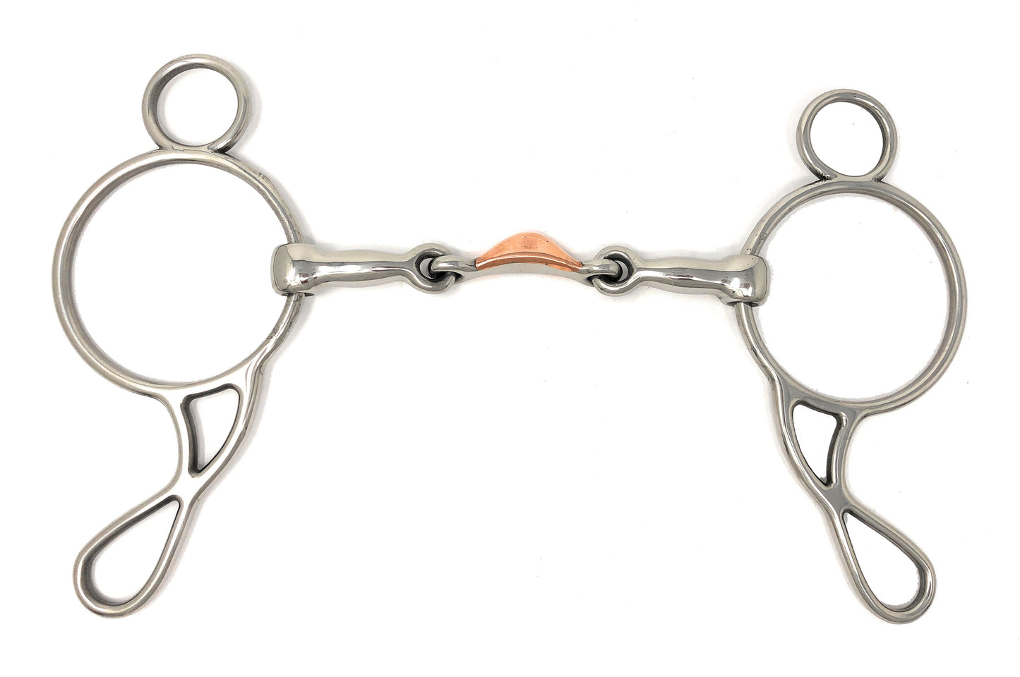 AJ Tack Stainless Steel Moon Dogbone Wonder Gag Bit