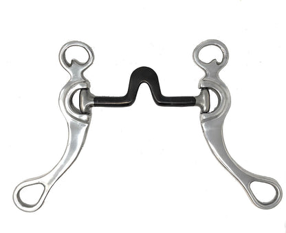 AJ Tack Aluminum Cheeks Swivel Port Spoon Bit