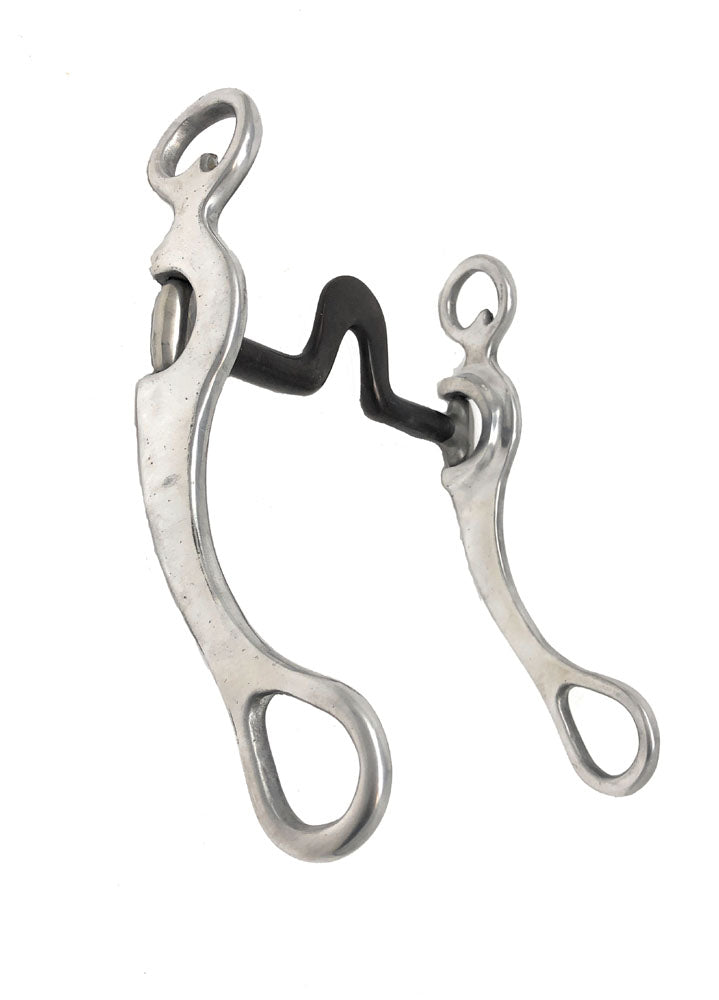 AJ Tack Aluminum Cheeks Swivel Port Spoon Bit
