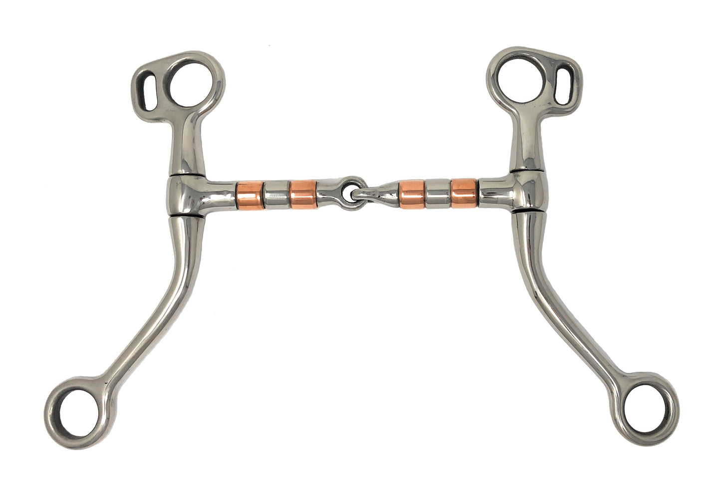 AJ Tack Tom Thumb Snaffle with Roller Bit