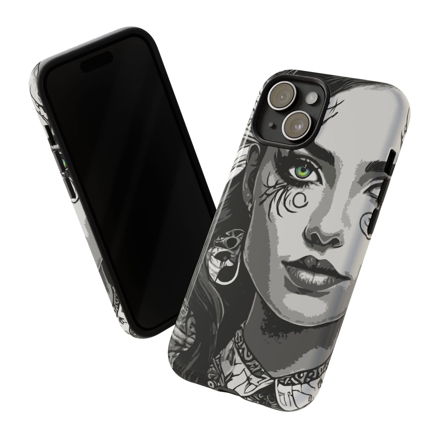 Green Eyed Devilish Beauty Tough Phone Case