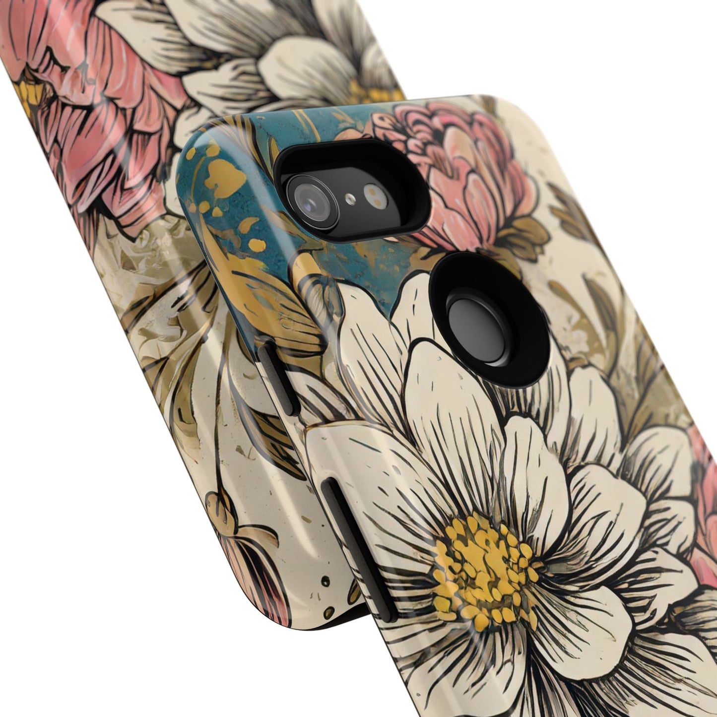 Beautiful White Floral Tough Case