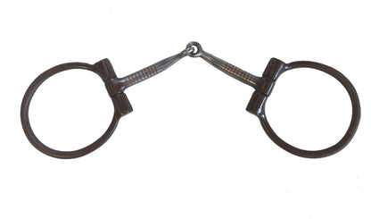 AJ Tack Antique Brown Offset Dee Snaffle Bit